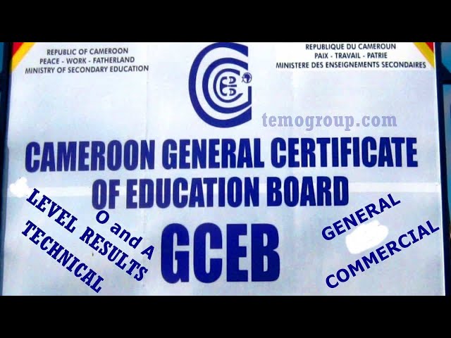 2023 GCE Results Cameroon PDF