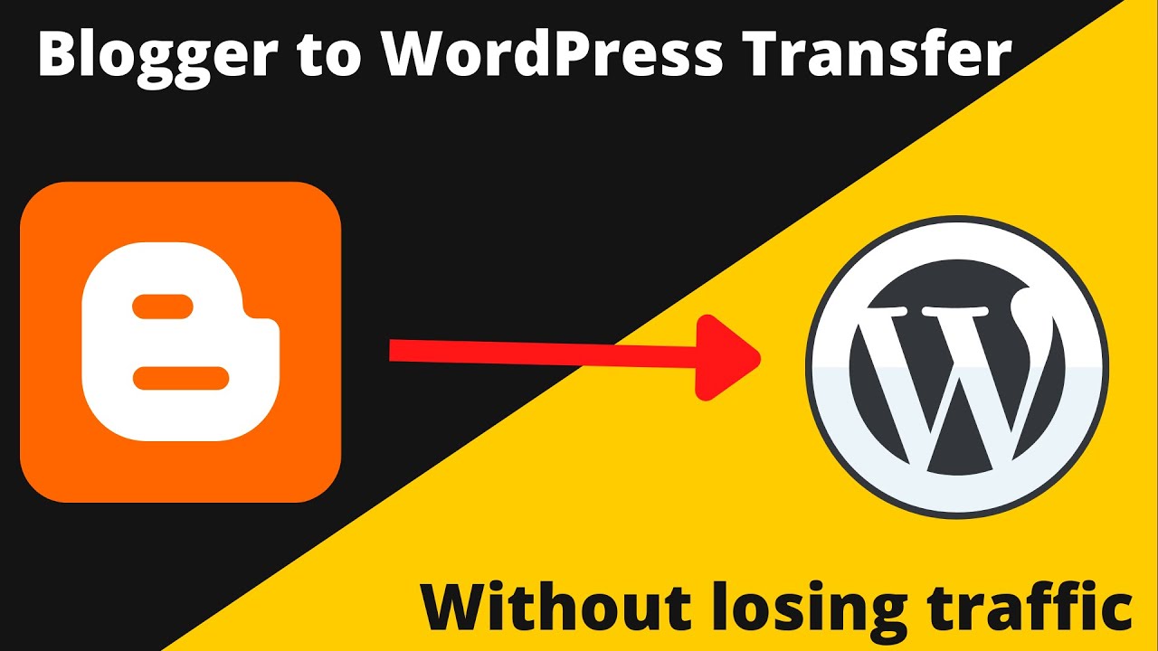 transfer from Blogger to WordPress without losing traffic