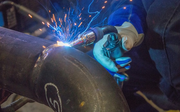 Piping welding metal work